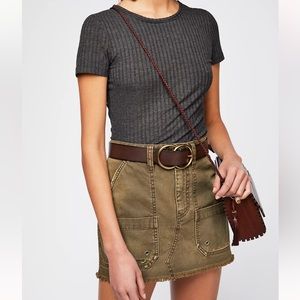 Free People Cargo Skirt